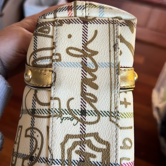 Authentic coach bag. Ivory and gold with studs! - Picture 6 of 6